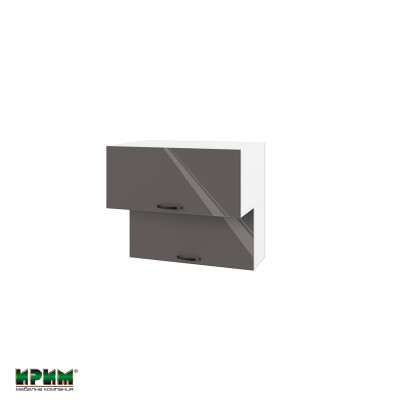 Горен модул с две хоризонтални врати БФ-Антрацит гланц-05-107