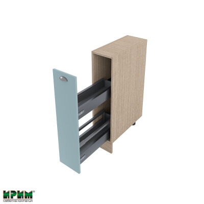 Долен модул бутилиера с плавно затваряне МФ-Деним мат-06-58