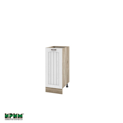 Долен модул с врата и рафт АРФ-Бяло фладер-04-90 (ляв)