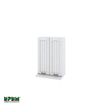 Горен модул с две врати и два рафта за аспиратор БФ-Бяло фладер-04-117