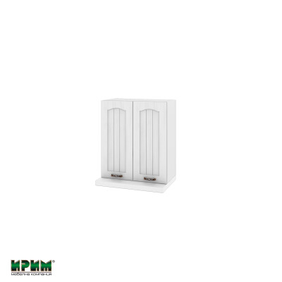 Горен модул с две врати за аспиратор БФ-Бяло фладер-04-13