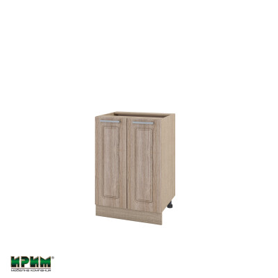 Долен модул за вграждане на мивка с две врати и рафт МФ-Сонома-02-22