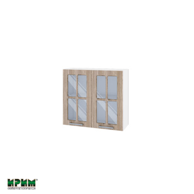 Горен модул с две витринни врати и рафт БФ-Сонома-02-104