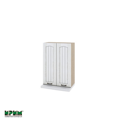 Горен модул с две врати и два рафта за аспиратор МФ-Бяло фладер-04-117