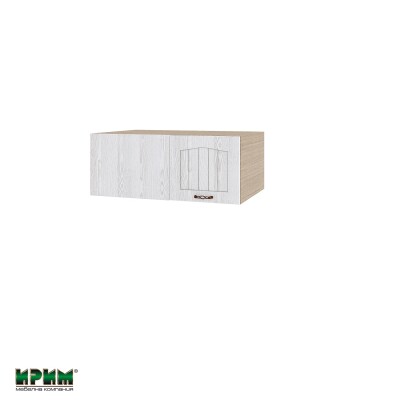 Горен модул за ъгъл с една врата МФ-Бяло фладер-04-163 (ляв)