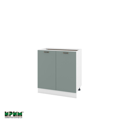 Долен модул за вграждане на мивка с две врати и рафт БФ-Олив мат-11-23