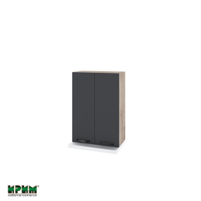 Горен модул с две врати и два рафта за аспиратор АРФ-Карбон мат-11-117