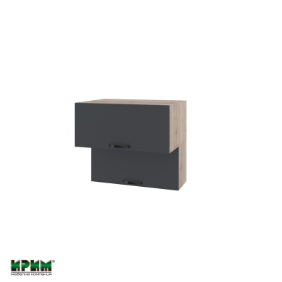 Горен модул с две хоризонтални врати АРФ-Карбон мат-11-107