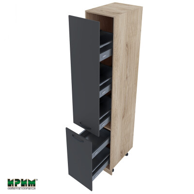 Колонен модул бутилиера с две врати АРФ-Карбон мат-11-65