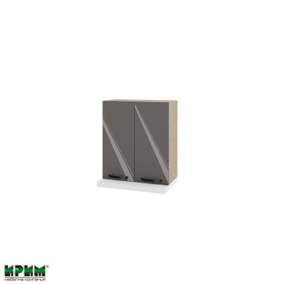 Горен модул с две врати за аспиратор МФ-Антрацит гланц-05-13