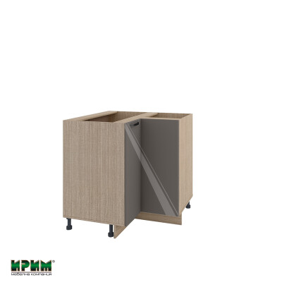 Долен модул ъглов с две врати и рафт МФ-Антрацит гланц-05-61