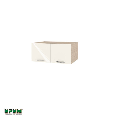 Горен модул с две врати МФ-Крийм гланц-11-112