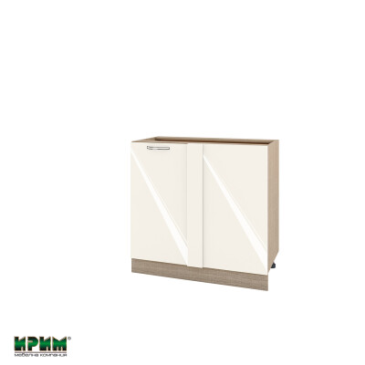 Долен модул за ъгъл с врата и рафт МФ-Крийм гланц-11-42