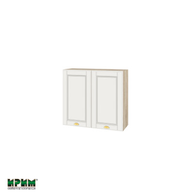 Горен модул с две врати и рафт АРФ-Бяло мат-09-4