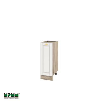 Долен модул с врата и рафт АРФ-Бяло мат-09-20