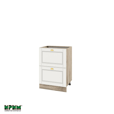 Долен модул с две чекмеджета АРФ-Бяло мат-09-44