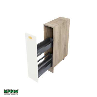 Долен модул бутилиера с плавно затваряне АРФ-Бяло мат-09-58