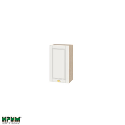 Горен модул с врата и рафт МФ-Бяло мат-09-2