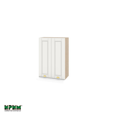 Горен модул с две врати и два рафта за аспиратор МФ-Бяло мат-09-117