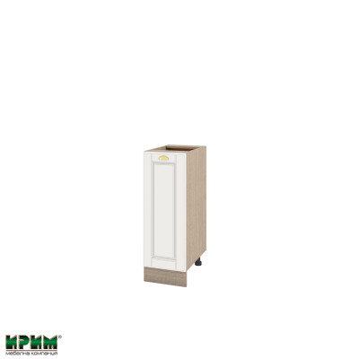 Долен модул с врата и рафт МФ-Бяло мат-09-20