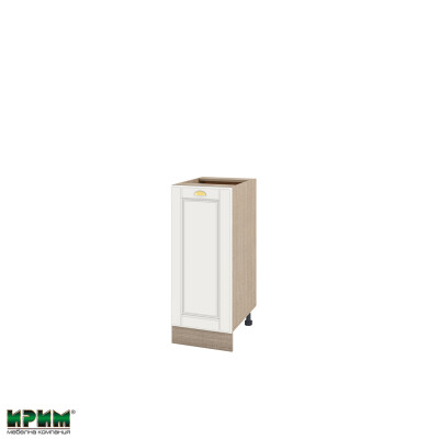 Долен модул с врата и рафт МФ-Бяло мат-09-40