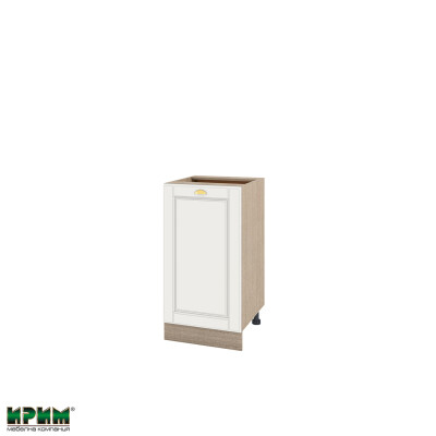 Долен модул с врата и рафт МФ-Бяло мат-09-28