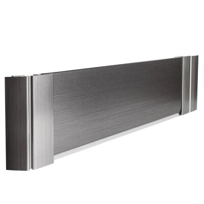 Цокъл PVC с алуминиево покритие - 2400/10/100 мм. С чупещ ъгъл 2 бр.