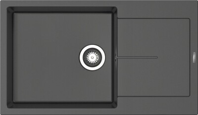 Мивка от гранит Ithaka (86×50) 1B 1D PLUS Метално сиво