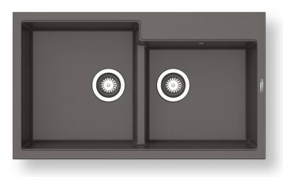 Мивка от гранит Ithaka (86×50) 1 3/4B Метално сиво