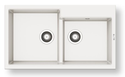 Мивка от гранит Ithaka (86×50) 1 3/4B Сняг