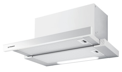 Абсорбатор за вграждане 60см Бял Плъзгащ TURBO essential