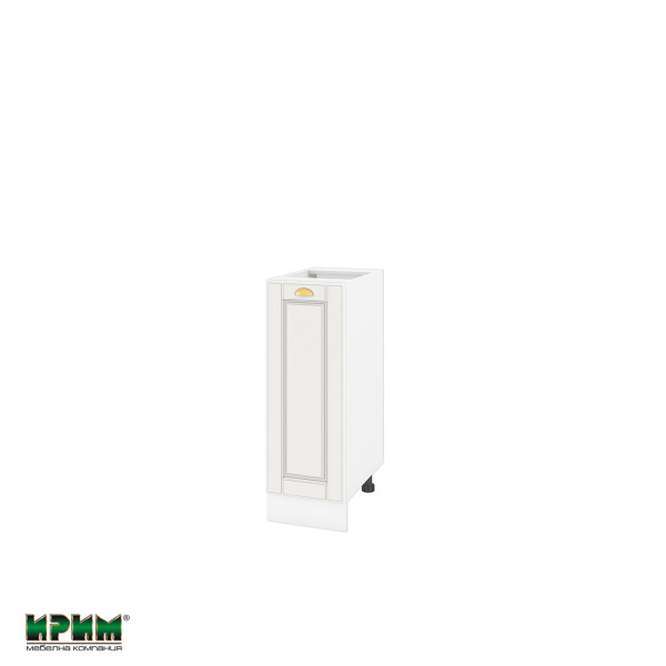 Долен модул с врата и рафт БФ-Бяло мат-09-20