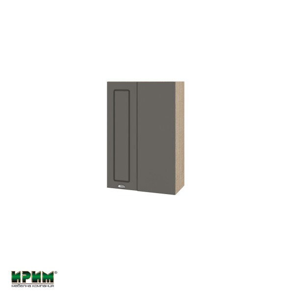 Горен модул за ъгъл с врата и рафт МФ-Цимент мат-06-122