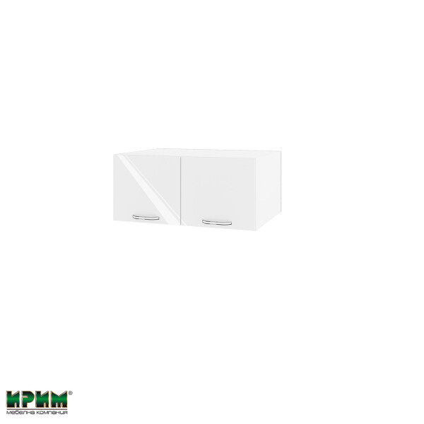 Горен модул с две врати БФ-Бяло гланц-05-112