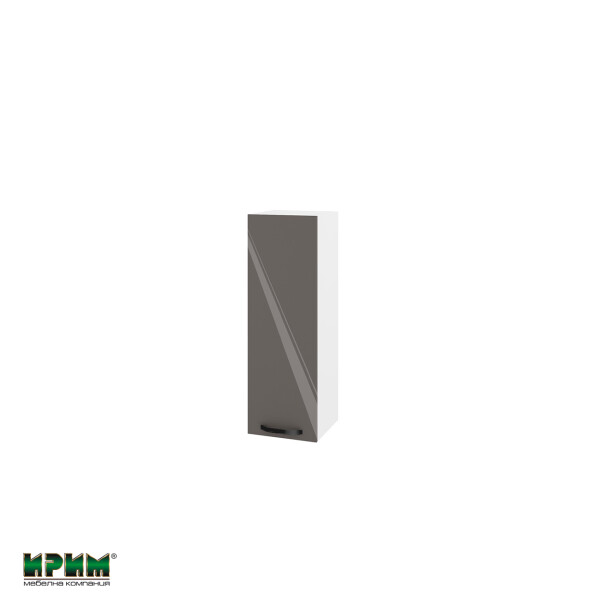 Горен модул с врата и два рафта БФ-Антрацит гланц-05-115