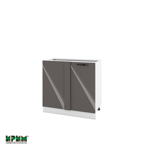 Долен модул за ъгъл с врата и рафт БФ-Антрацит гланц-05-42