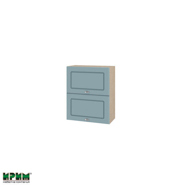 Горен модул с две хоризонтални врати МФ-Деним мат-06-11