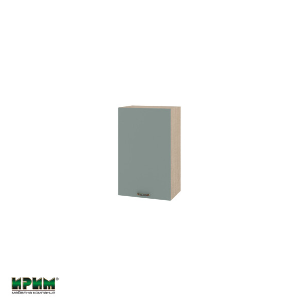 Горен модул с врата и рафт МФ-Олив мат-11-6