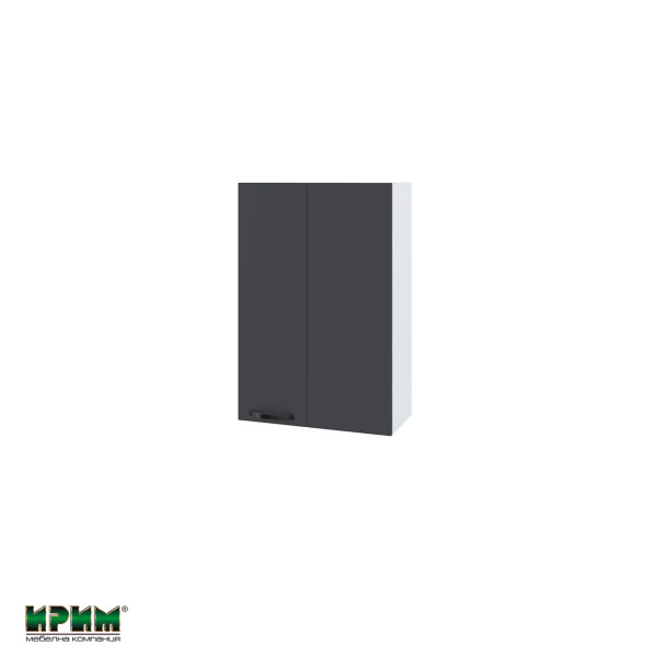 Горен модул за ъгъл с врата и рафт БФ-Карбон мат-11-122