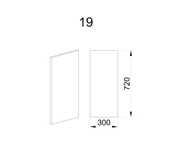 Краен панел Ф-Карбон мат-11-19