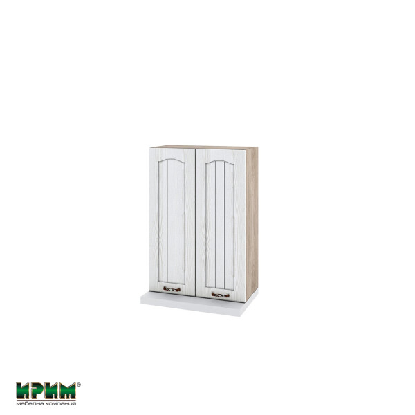 Горен модул с две врати и два рафта за аспиратор АРФ-Бяло фладер-04-117