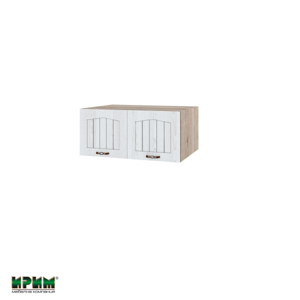 Горен модул с две врати АРФ-Бяло фладер-04-112