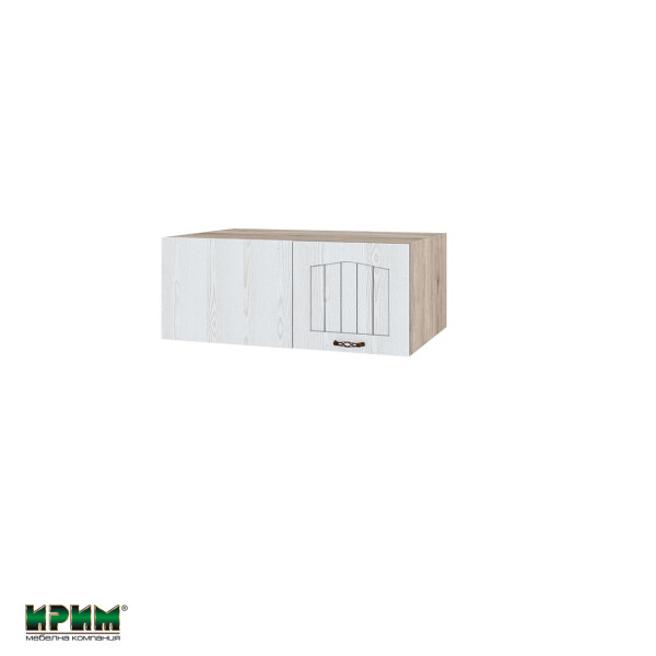 Горен модул за ъгъл с една врата АРФ-Бяло фладер-04-163 (ляв)