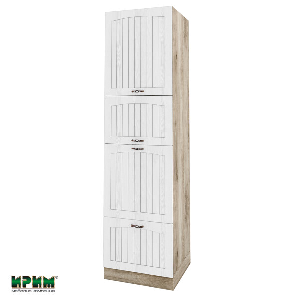 Колонен модул четири врати АРФ-Бяло фладер-04-98 (ляв)