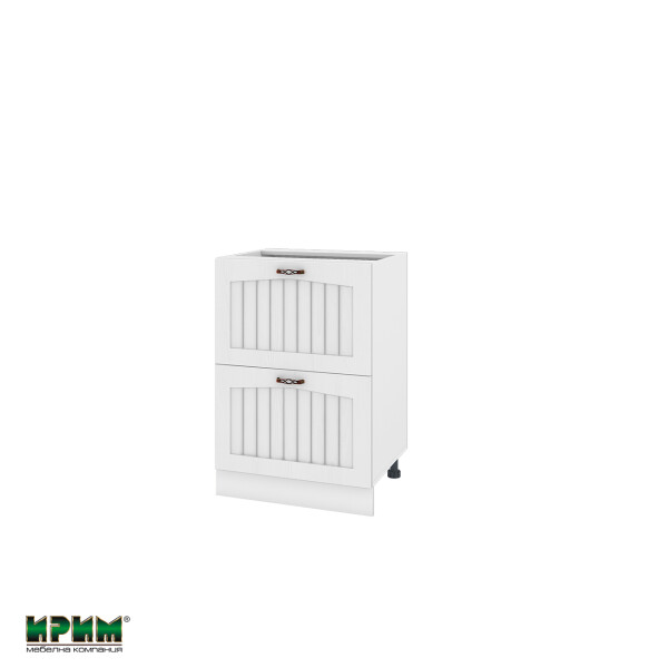 Долен модул с две чекмеджета БФ-Бяло фладер-04-44