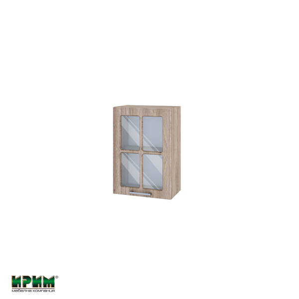Горен модул с витринна врата и рафт АРФ-Сонома-02-118