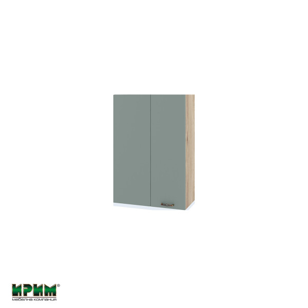 Горен модул за ъгъл с врата и рафт АРФ-Олив мат-11-122