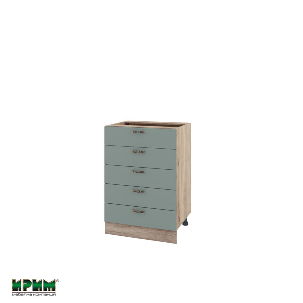 Долен модул с пет чекмеджета АРФ-Олив мат-11-29