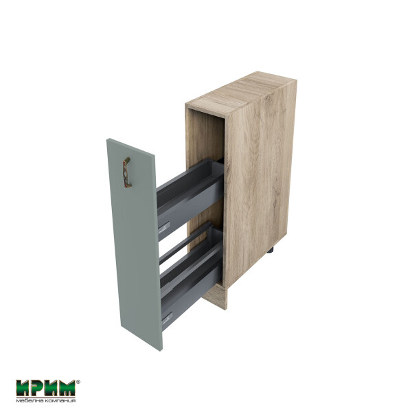 Долен модул бутилиера с плавно затваряне АРФ-Олив мат-11-58