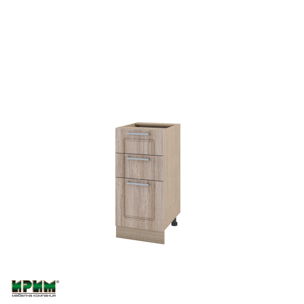 Долен модул с 2 чекмеджета,врата и рафт МФ-Сонома-02-77(ляв)